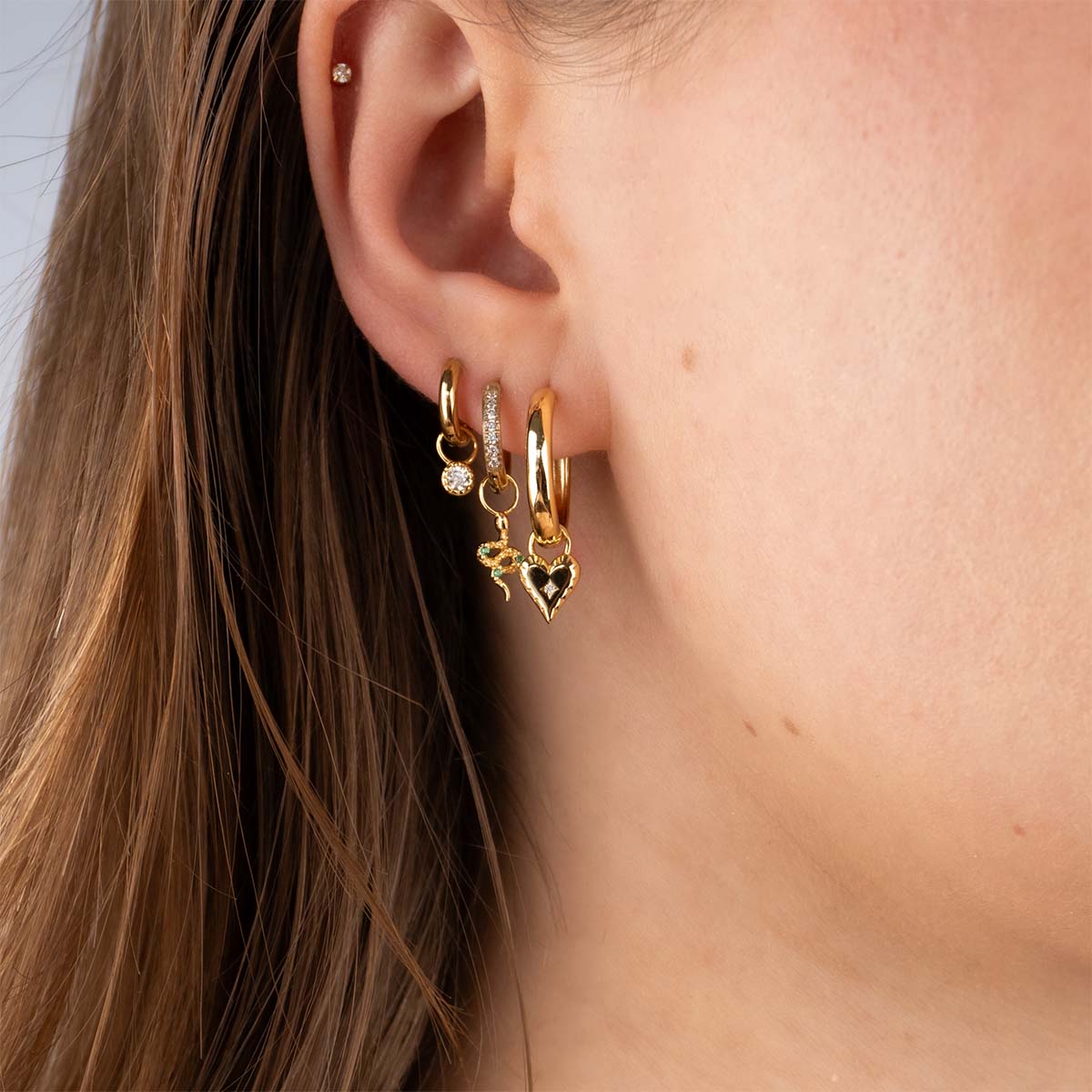 Single Heart Earring Charm