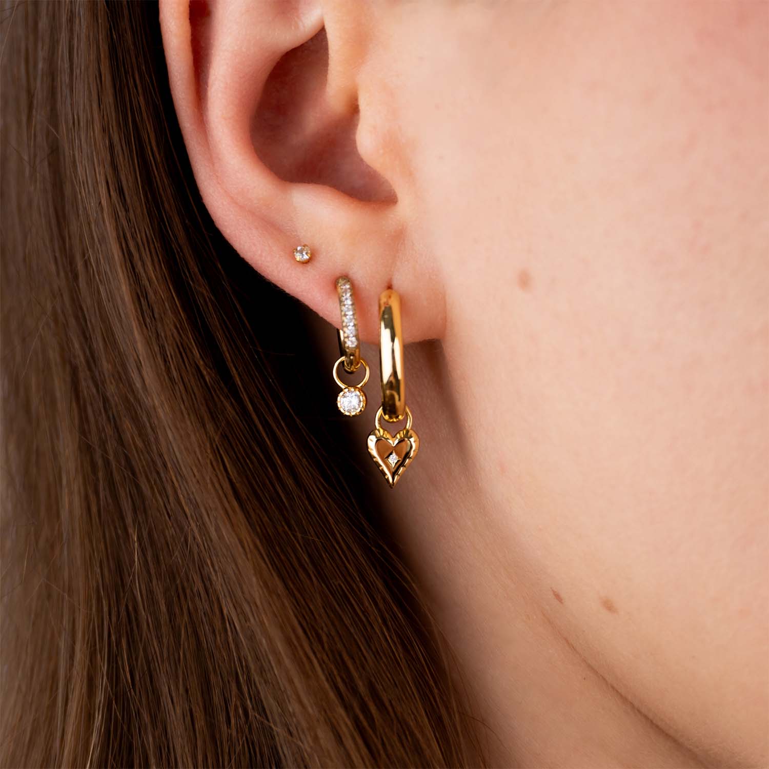 Single Heart Earring Charm