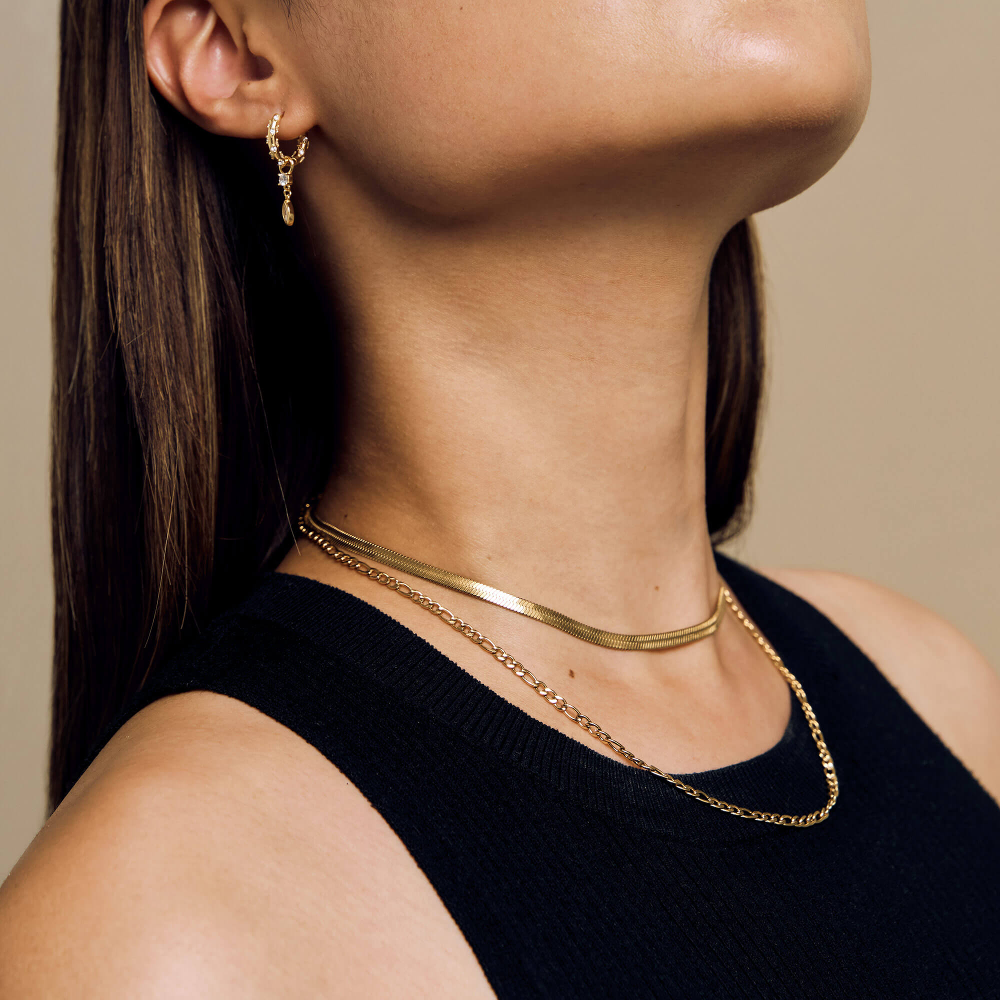 Collar de cadena de espiga