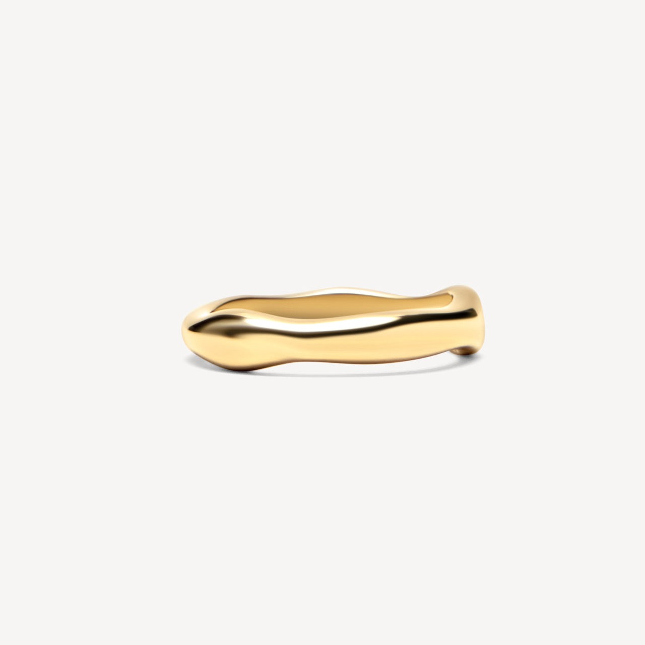 Wave Thick Band Ring